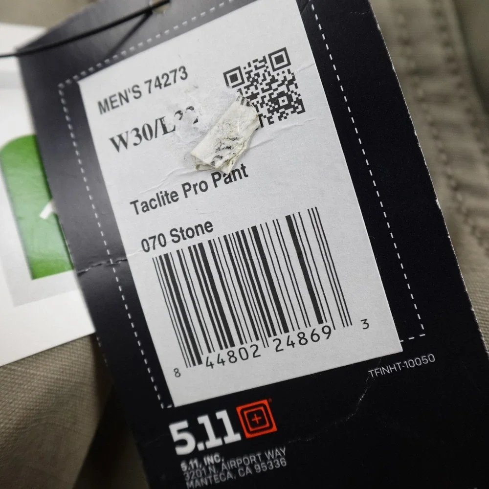 NEW 5.11 Tactical Pants Mens 30X30 Beige Taclite Pro Ripstop Cargo‎ Utility Work